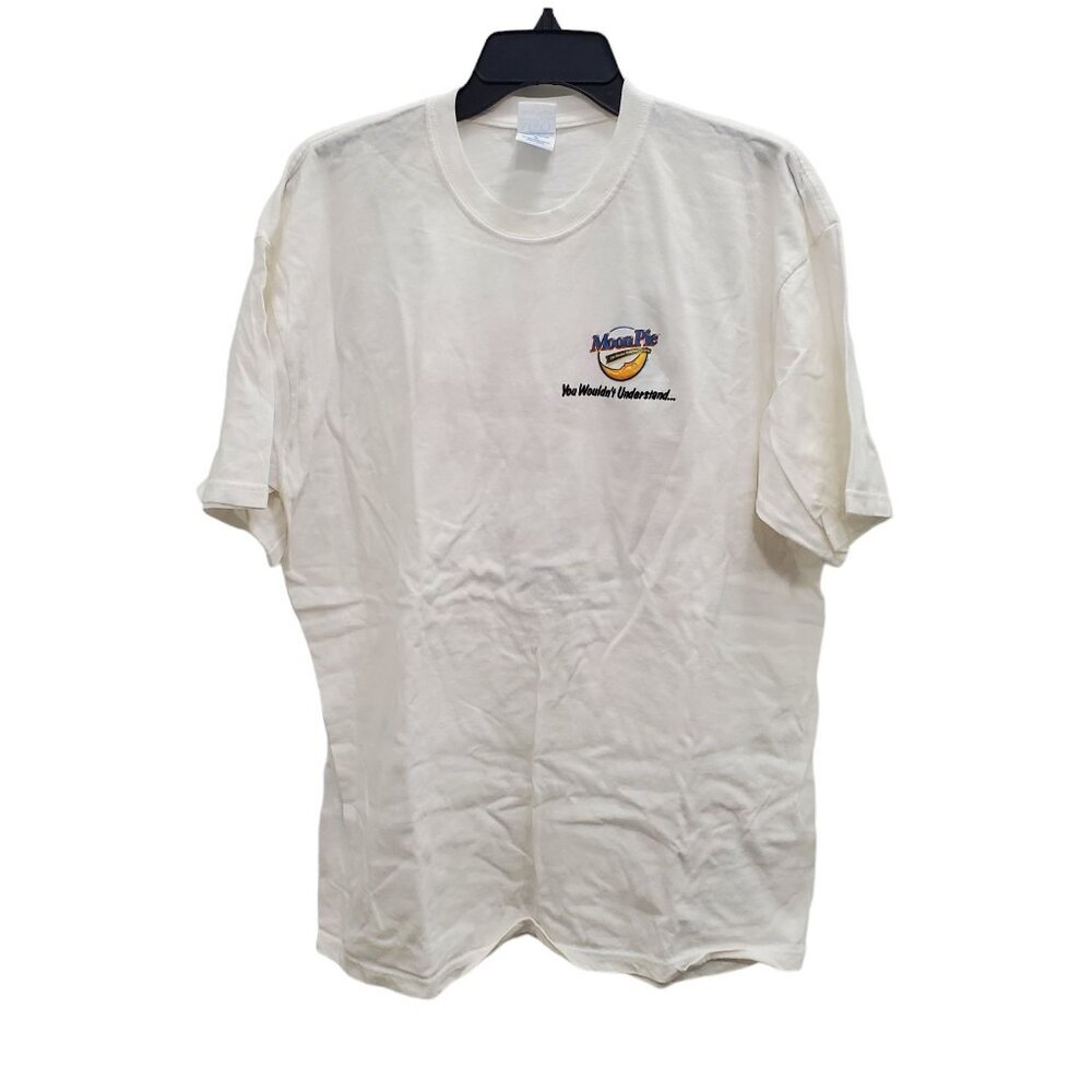M&O Knits Heavyweight Vintage‎ White Moon Pie It's A Southern Thing SS Tee Sz XL
